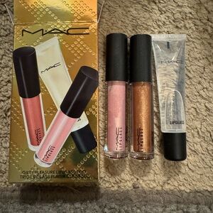 MAC Cosmetics Guilty Pleasure Lipglass Trio Set - Pink, Gold, Clear